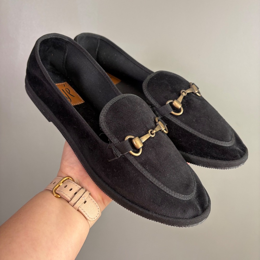 Ovye Cristina Lucchi Velvet Horse Bit Loafers W 38 US 6.5‎ Smoking Slippers Luxe